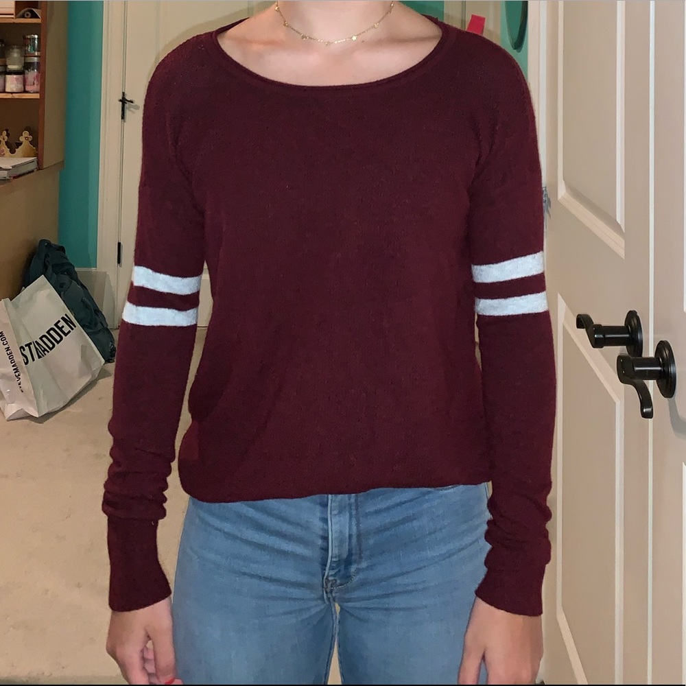 Super Soft Sweater with Stripes on the Arms